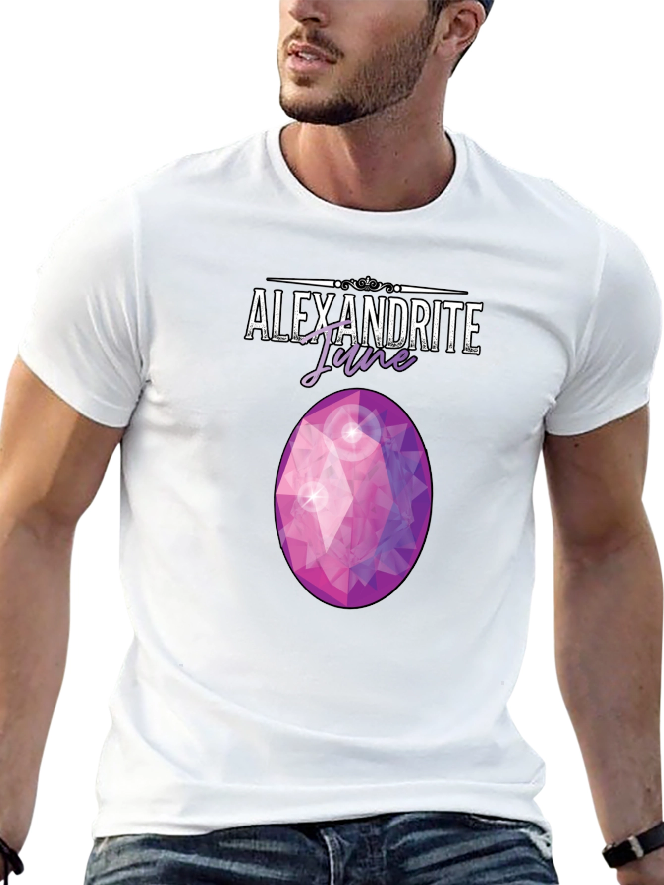 Alexandrite June Gemstone Graphic Tee - Trendy