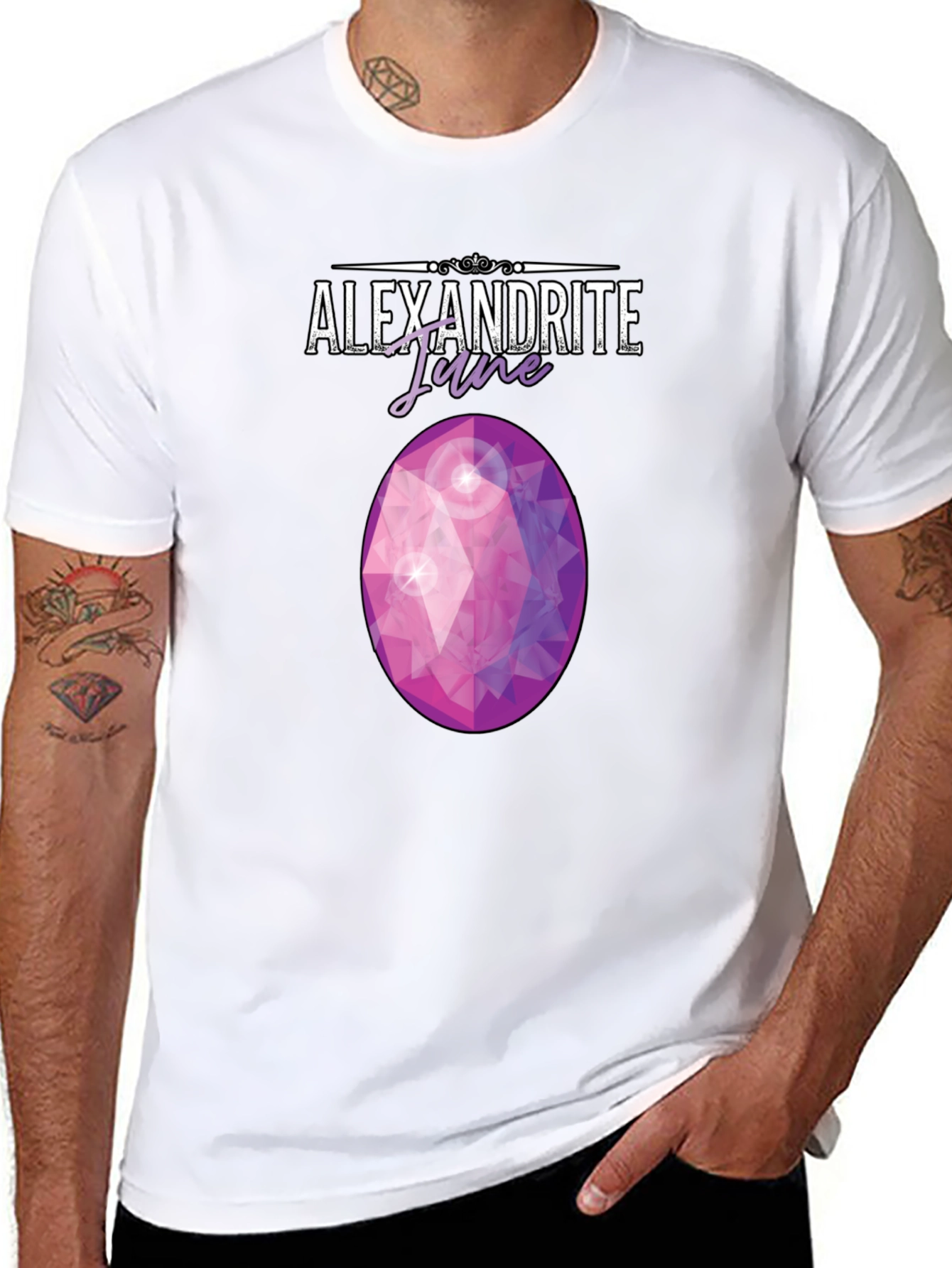 Alexandrite June Gemstone Graphic Tee - Trendy