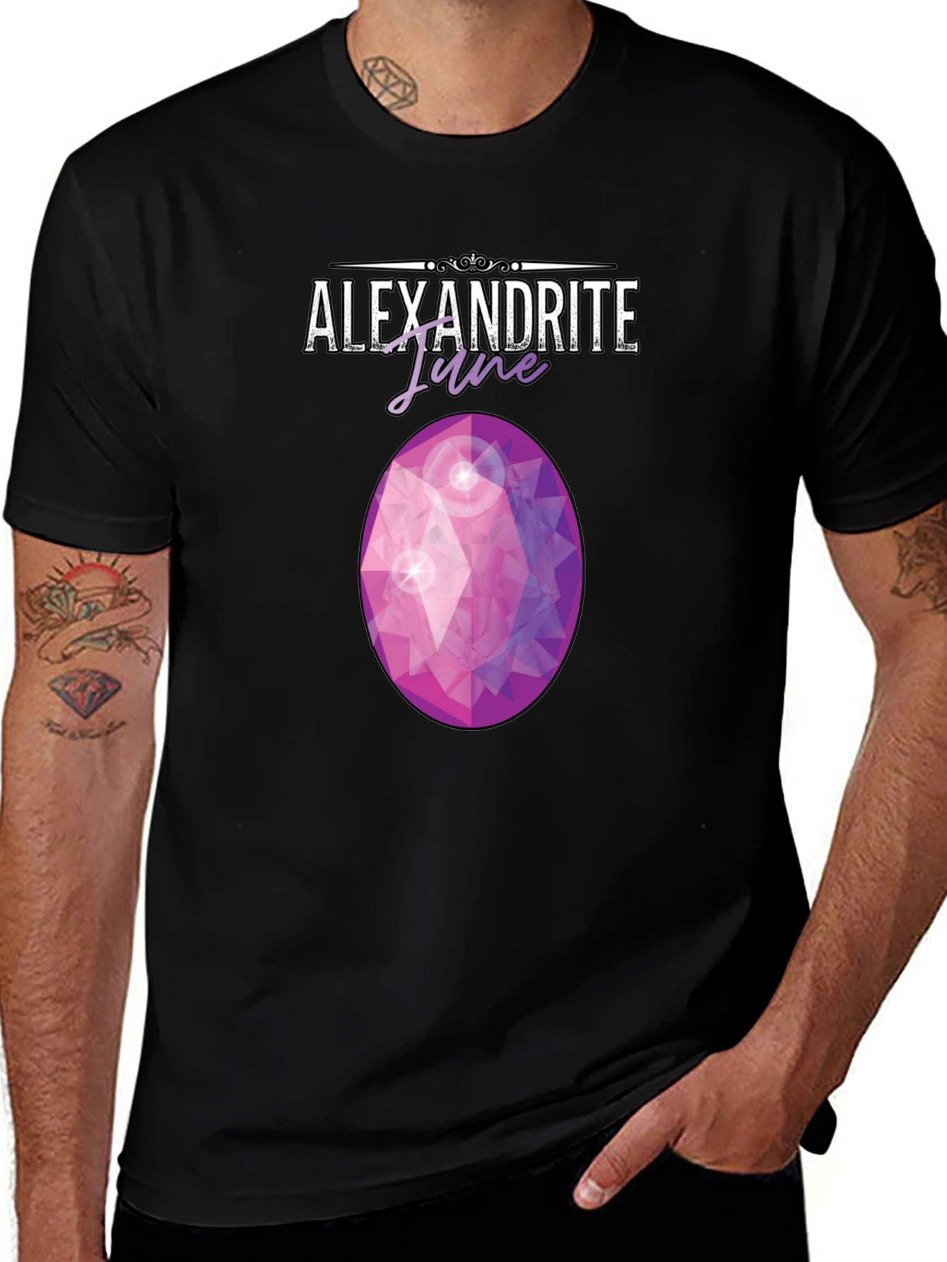 Alexandrite June Gemstone Graphic Tee - Trendy