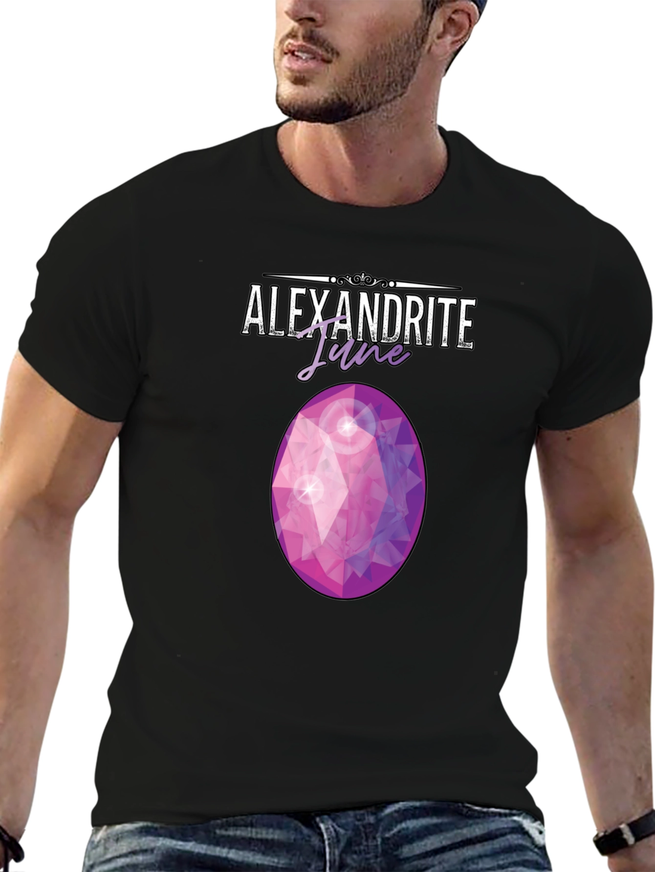 Alexandrite June Gemstone Graphic Tee - Trendy
