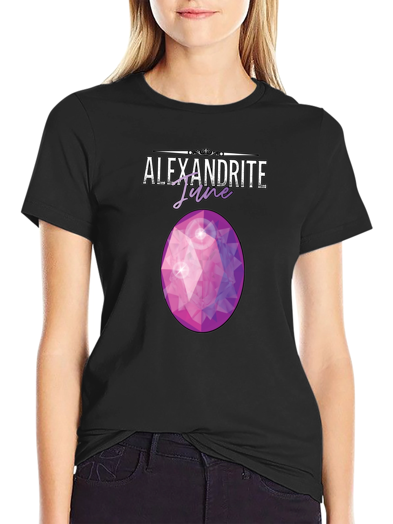 Alexandrite June Gemstone Graphic Tee - Trendy