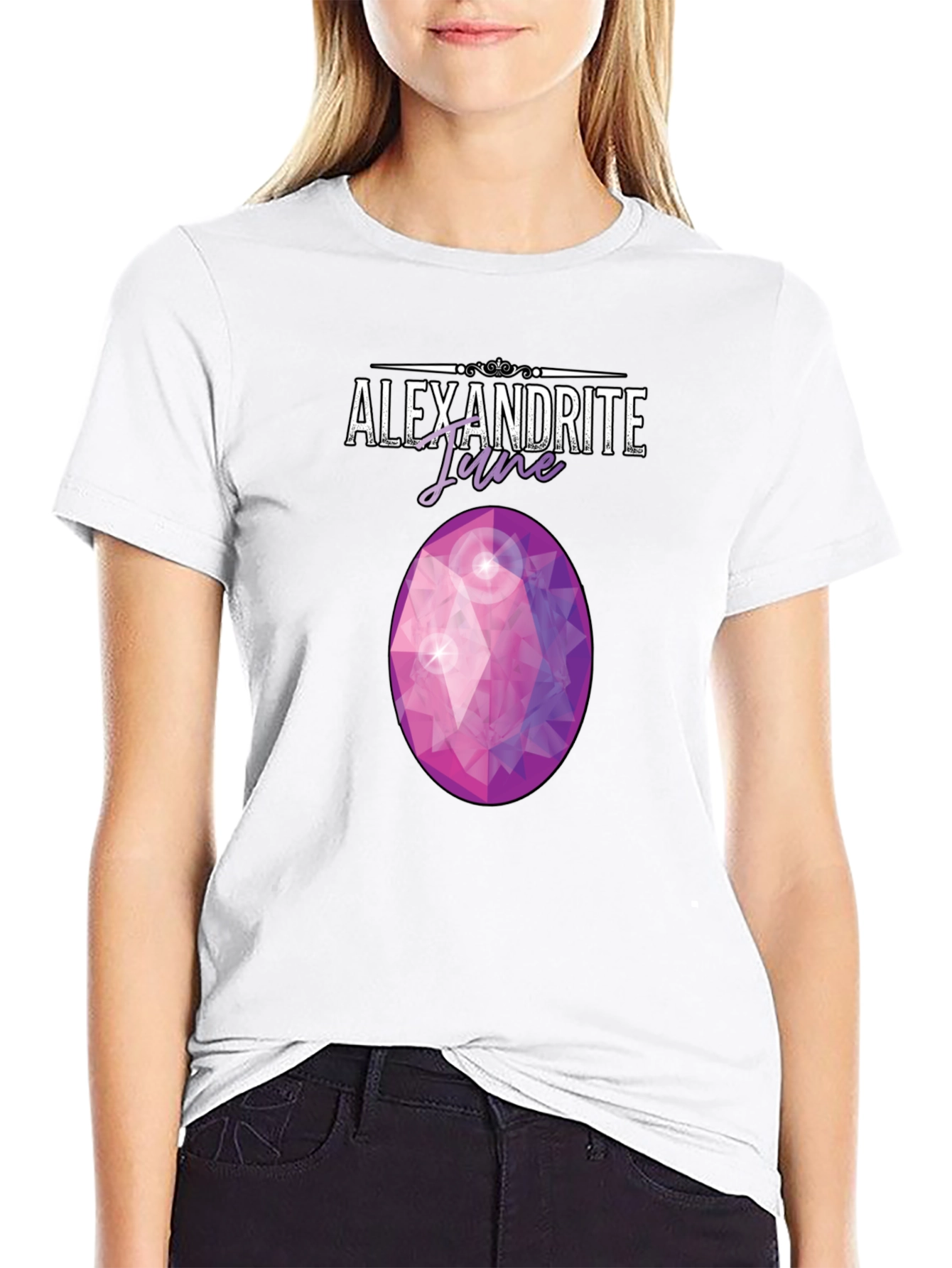 Alexandrite June Gemstone Graphic Tee - Trendy