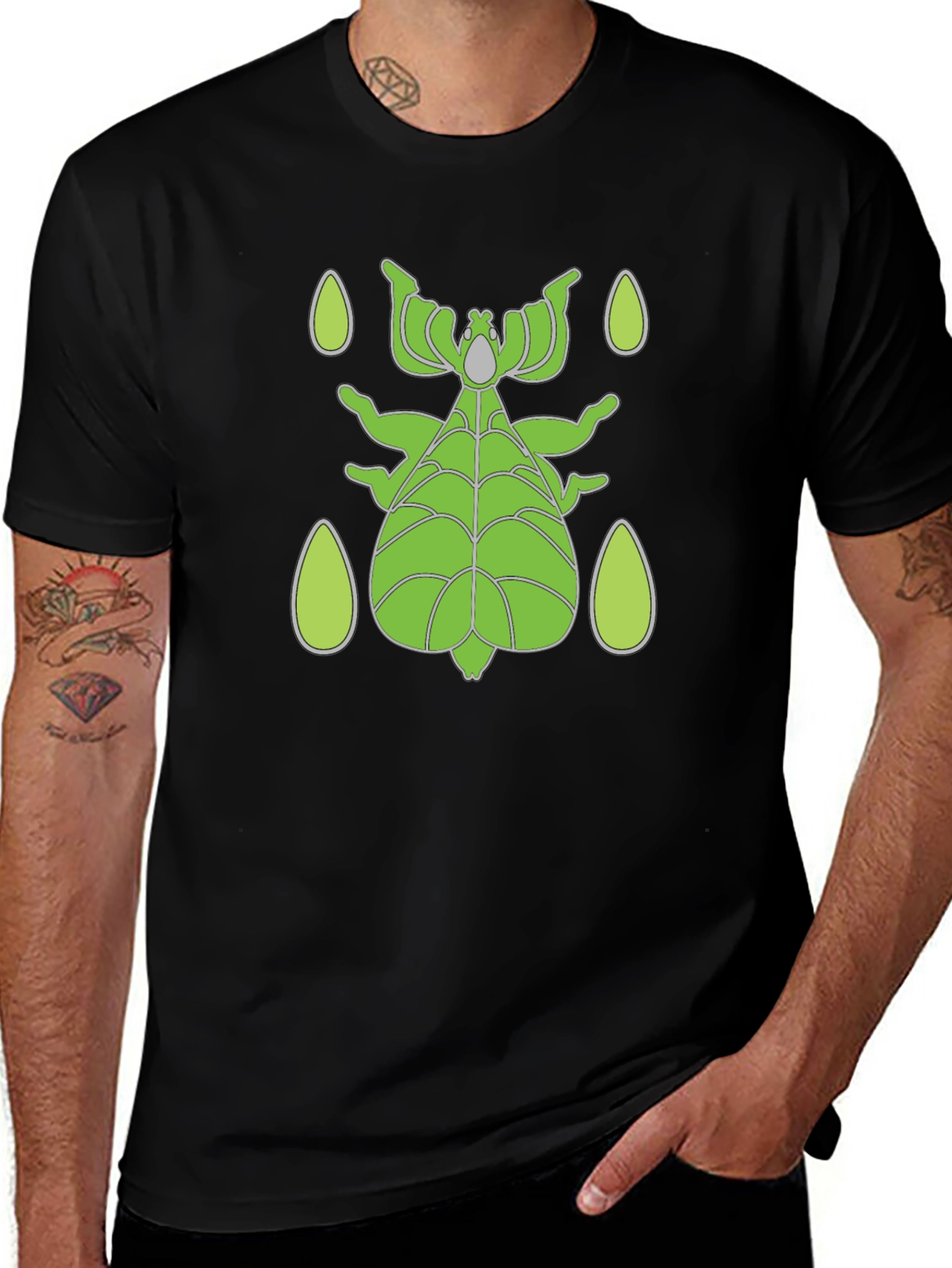 Green Stick Bug T-Shirt - Unique Insect Design