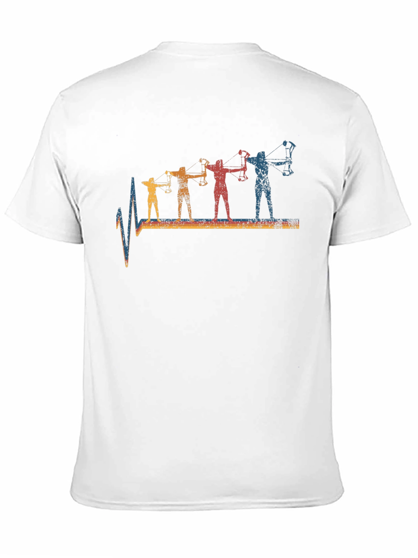 Archery Heartbeat T-Shirt - Retro Bow Hunting Tee