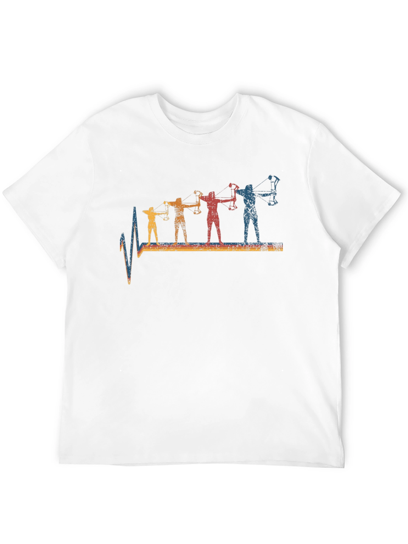 Archery Heartbeat T-Shirt - Retro Bow Hunting Tee