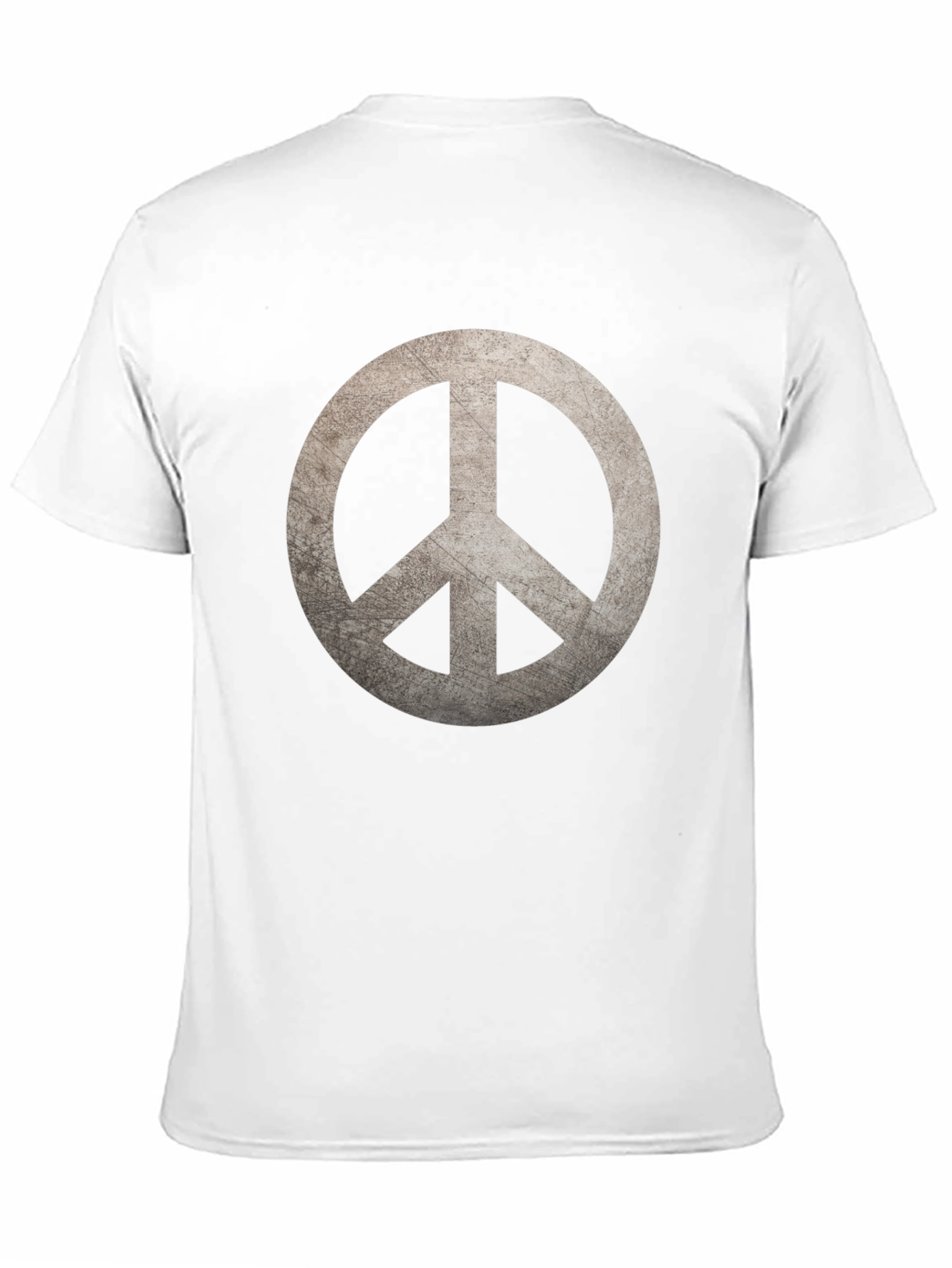 Peace Symbol Graphic Print Black T-Shirt