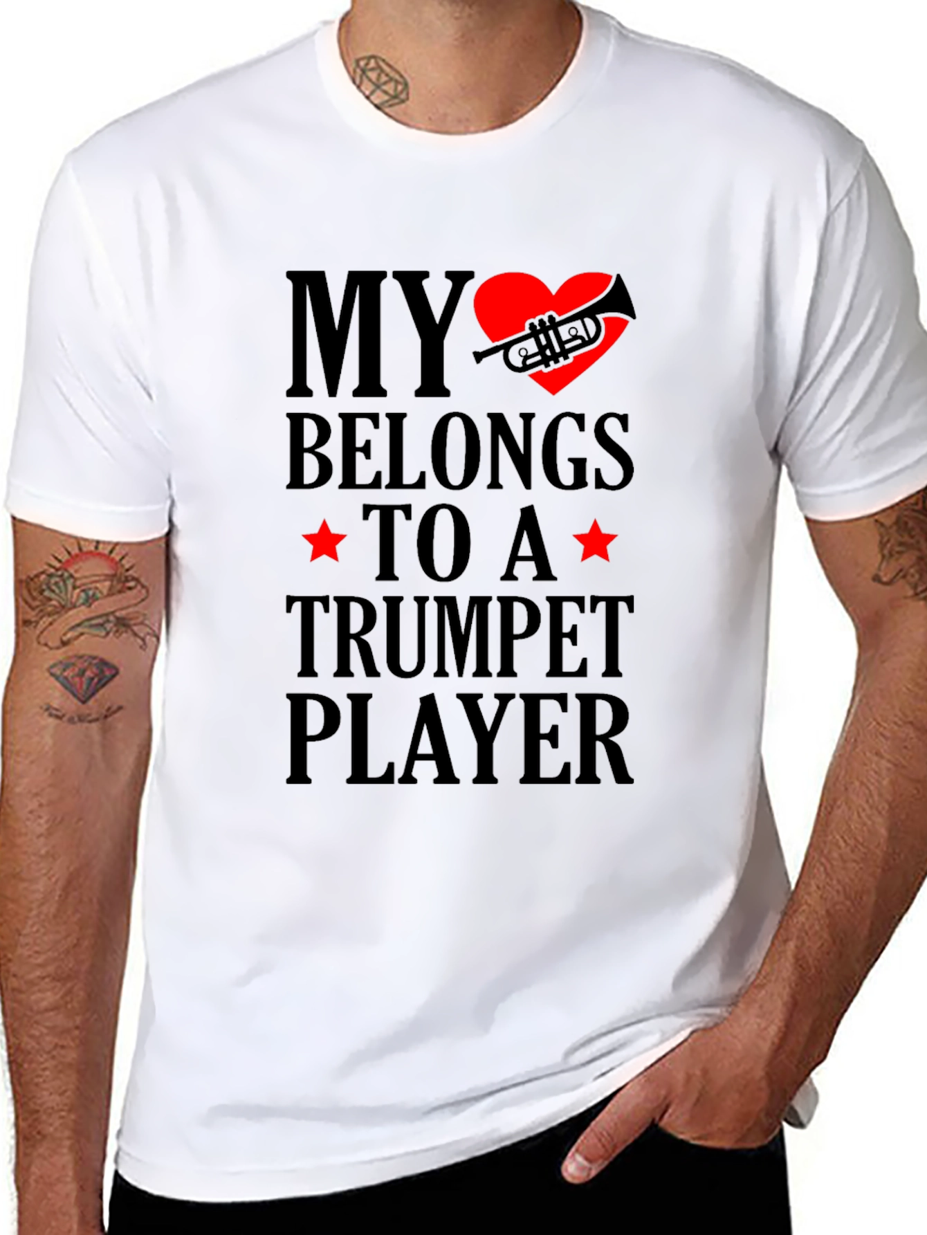 My Heart Belongs to a Trumpet Player T-Shirt