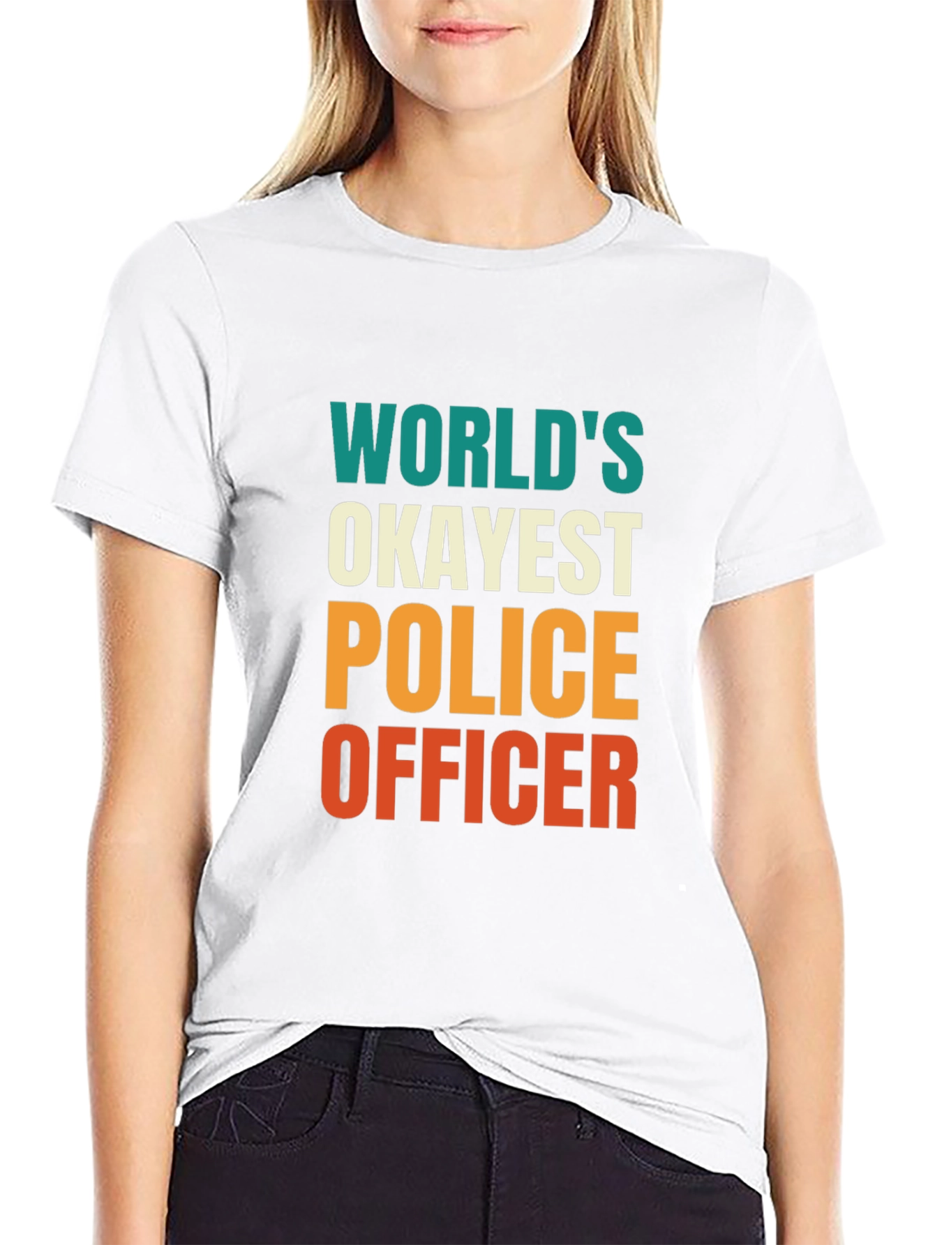 Okayest Police Officer Graphic Tee