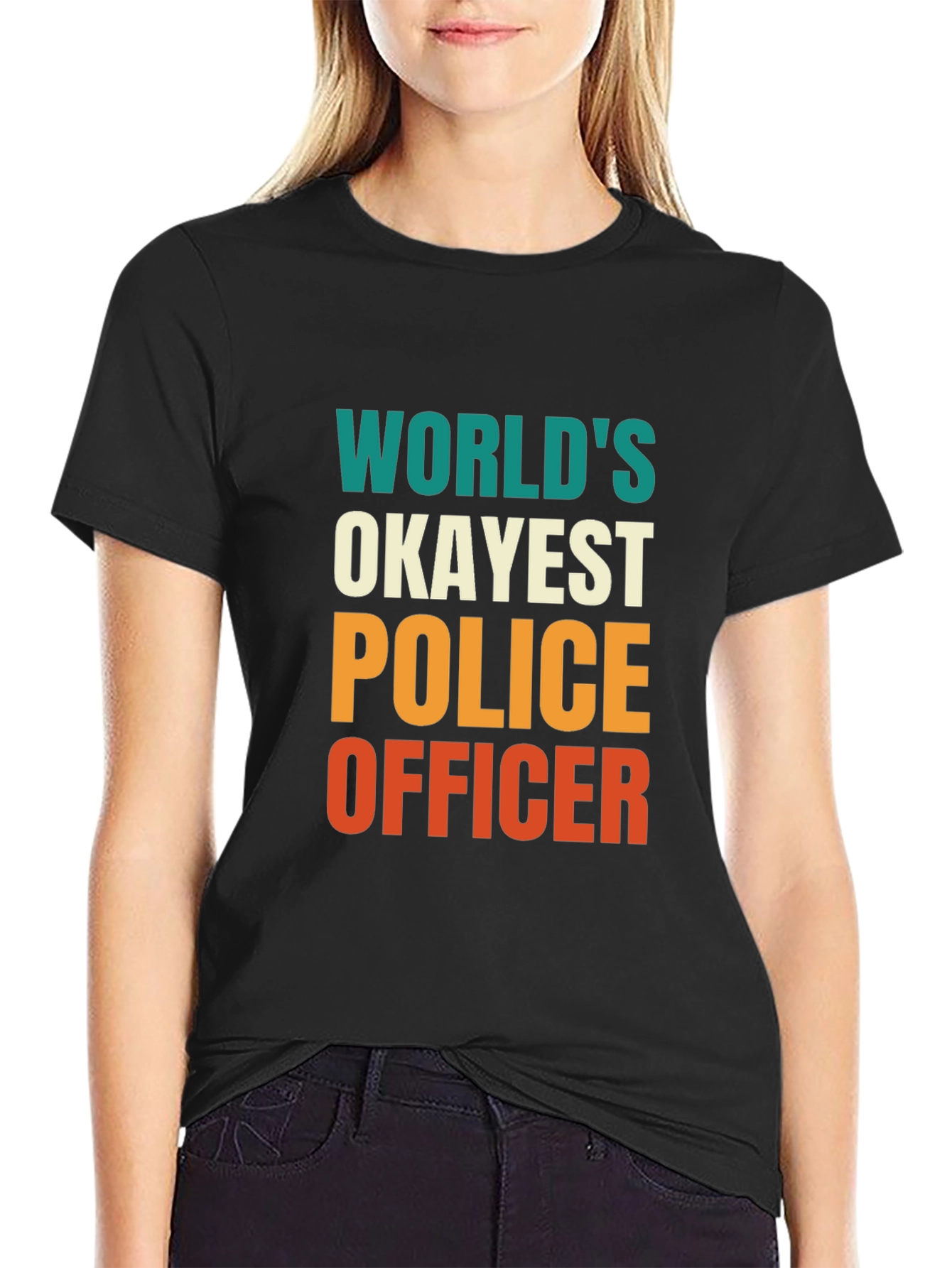 Okayest Police Officer Graphic Tee