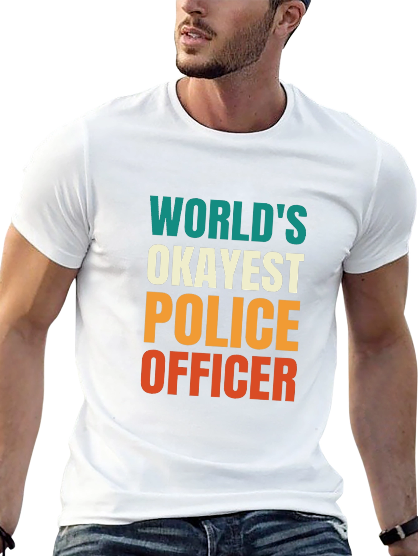 Okayest Police Officer Graphic Tee
