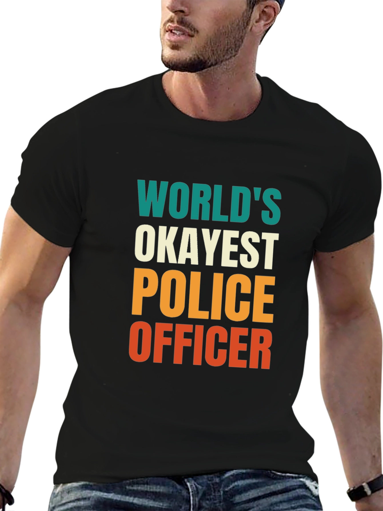 Okayest Police Officer Graphic Tee