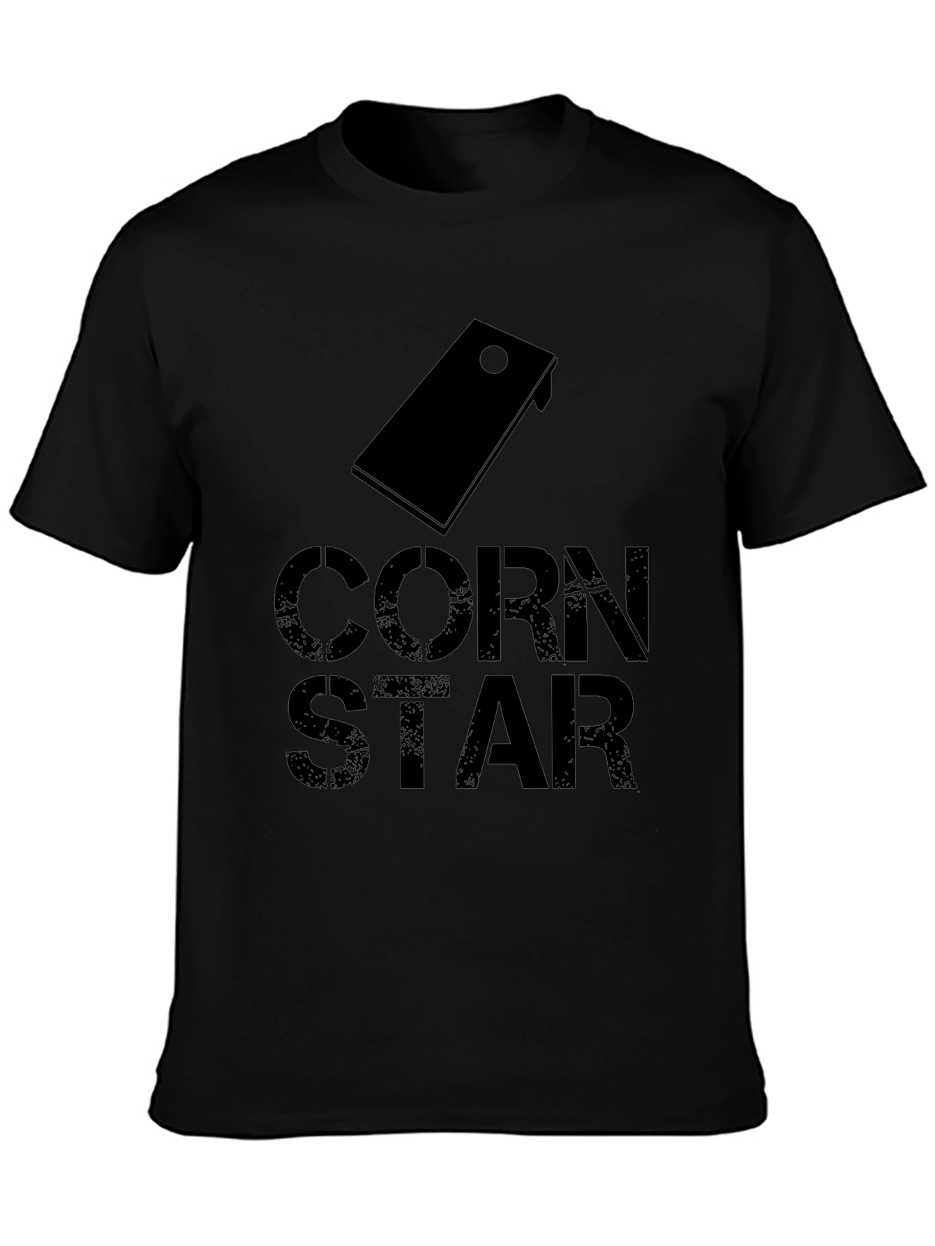 Cornhole Star Graphic Tee - Black