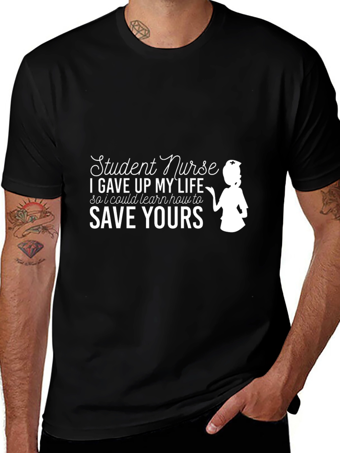 Student Nurse Funny T-Shirt - Save Yours
