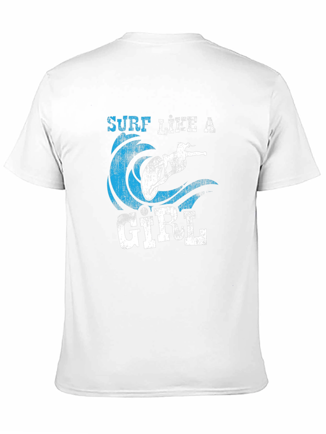 Surf Like A Girl Graphic Tee - Surfer T-Shirt