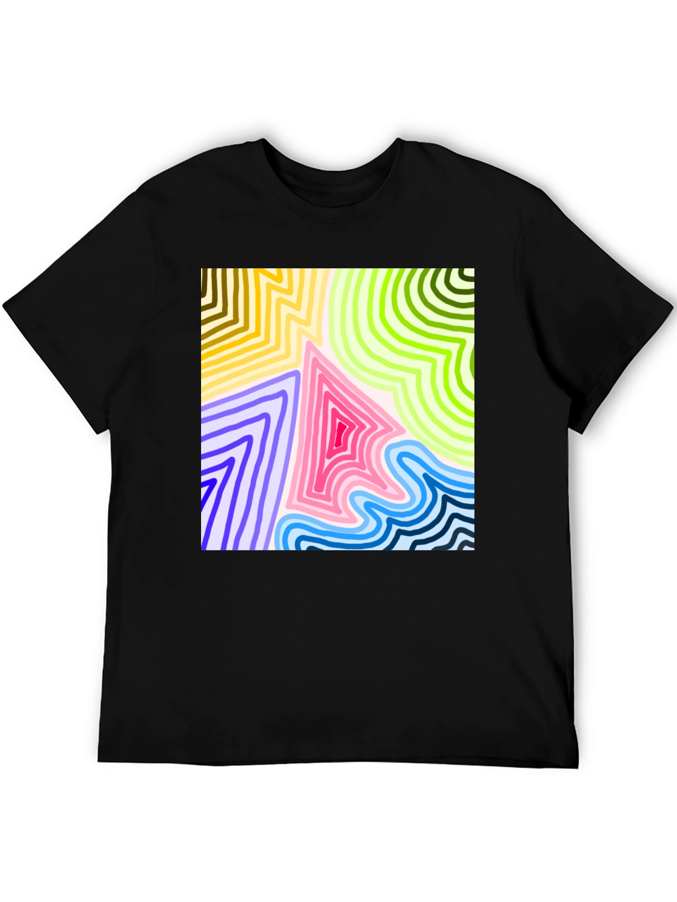 Abstract Art Graphic Tee - Modern Style