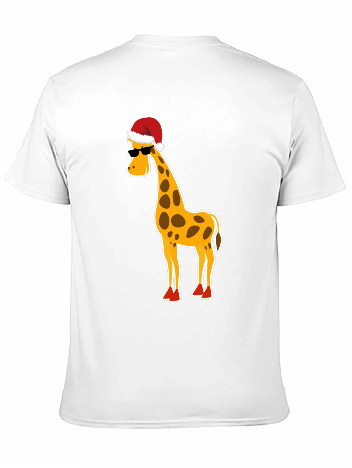 Festive Giraffe T-Shirt: Holiday Humor Apparel