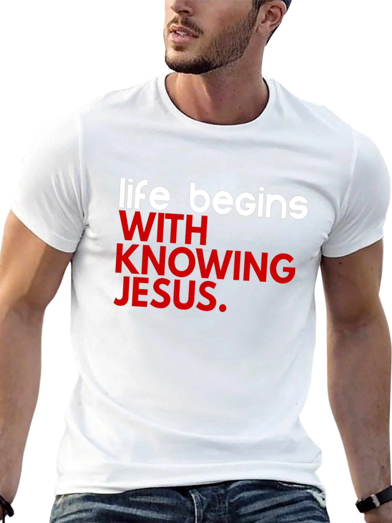 Life Begins With Knowing Jesus T-Shirt