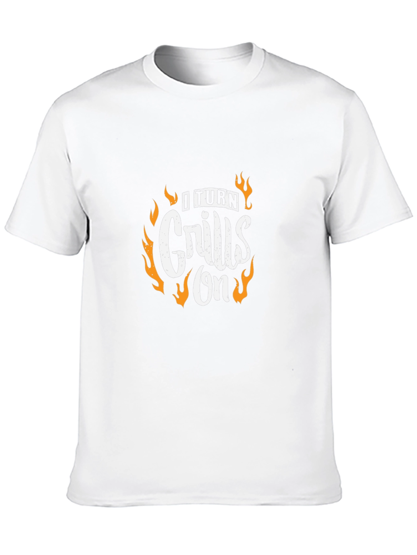 I Turn Grills On Black Graphic Tee