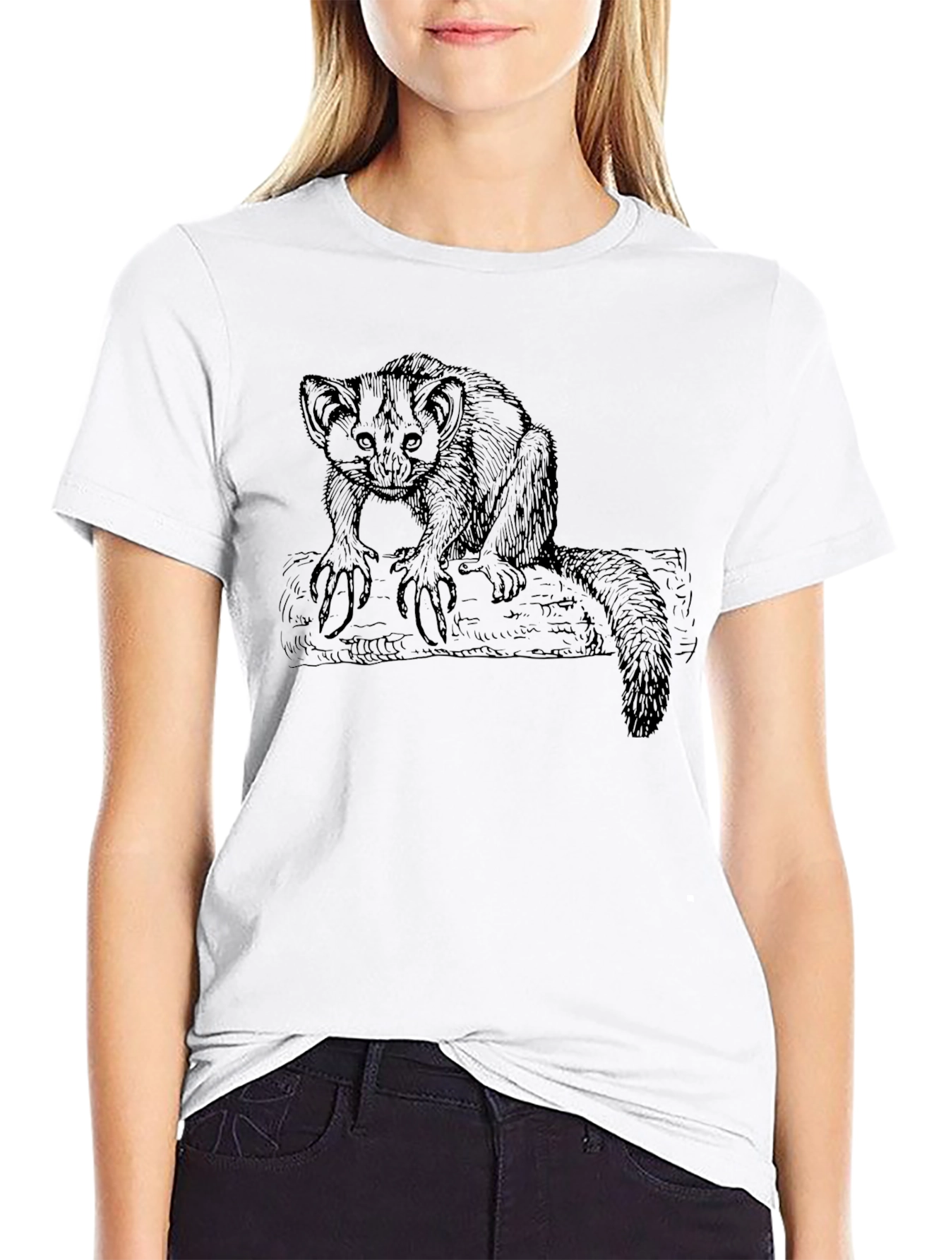 Aye-Aye Lemur Graphic Tee - Unique Wildlife Design