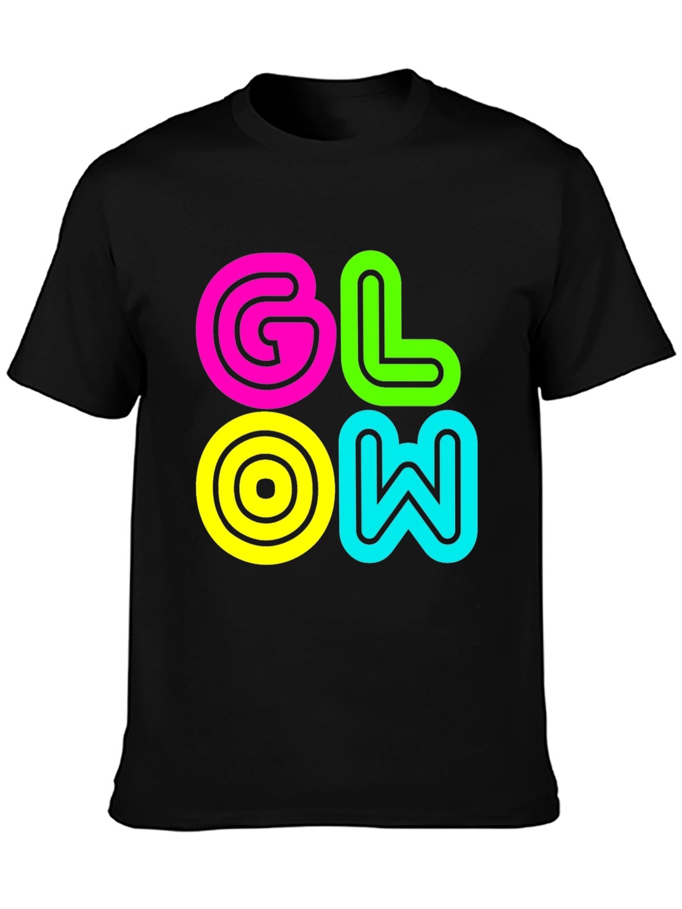 Glow Graphic Tee - Retro Style