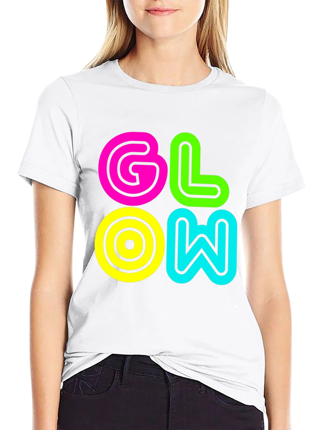 Glow Graphic Tee - Retro Style