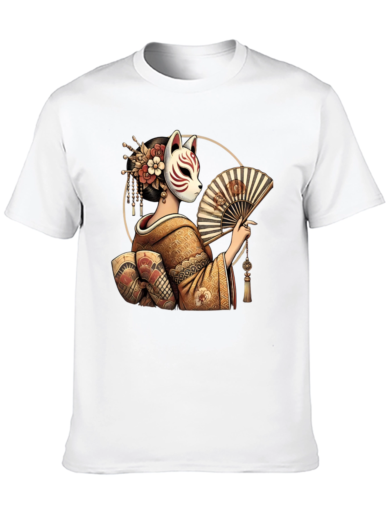 Fox Mask Geisha Graphic Tee