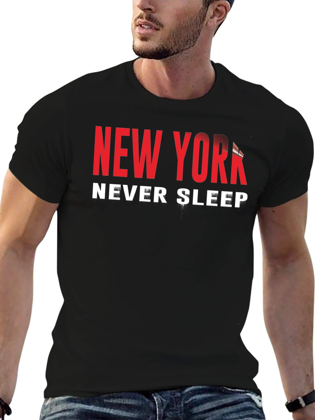 New York Never Sleeps Graphic Tee