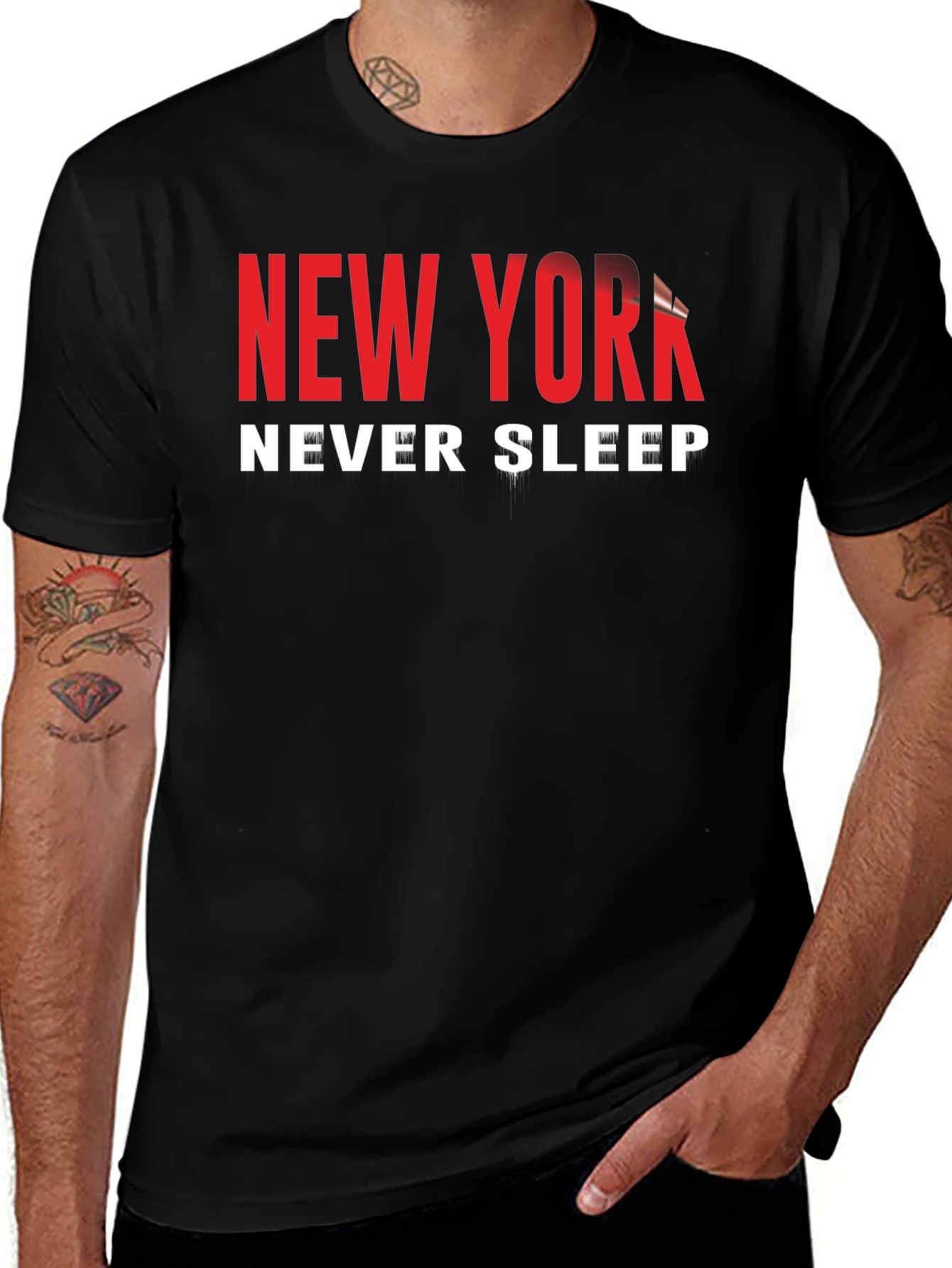 New York Never Sleeps Graphic Tee