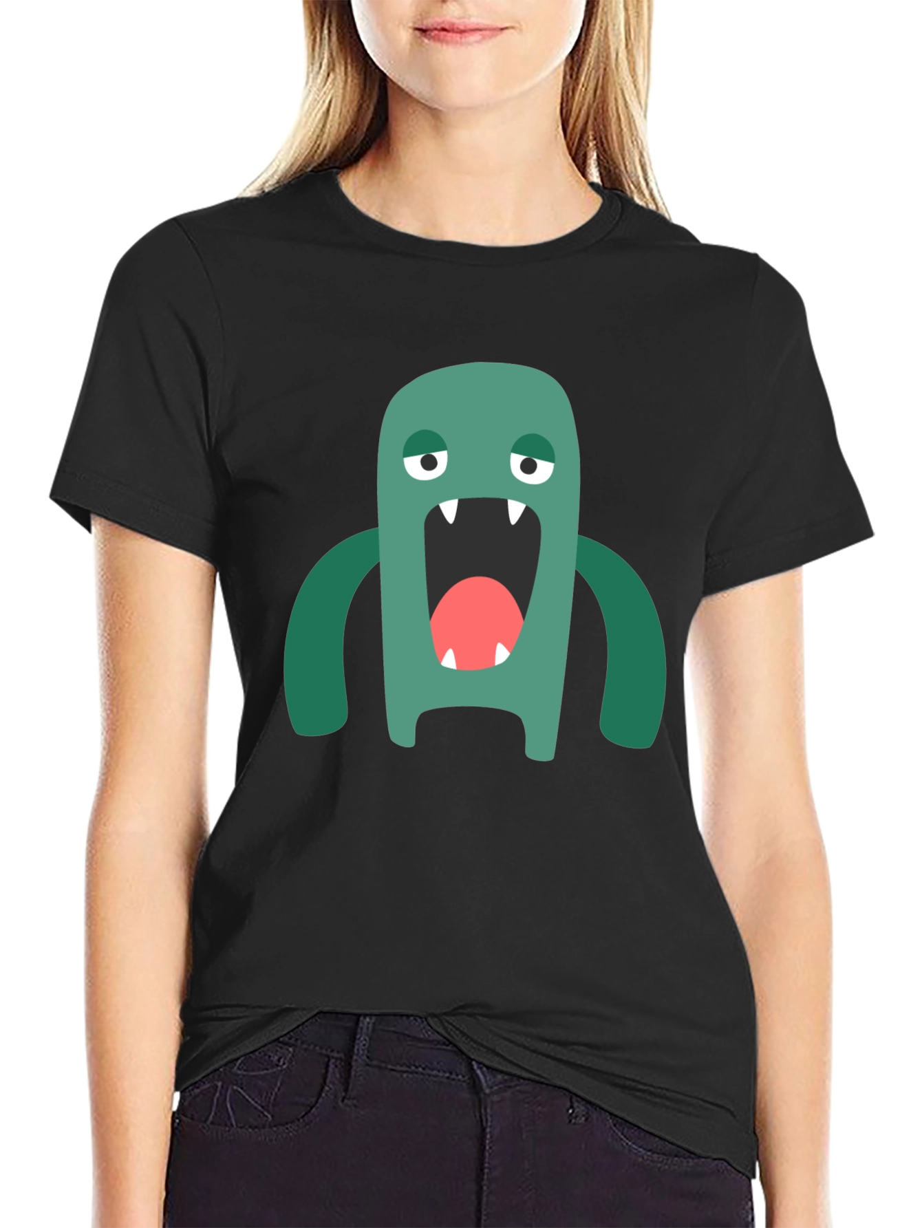 Monster Graphic Tee - Mens Black T-Shirt