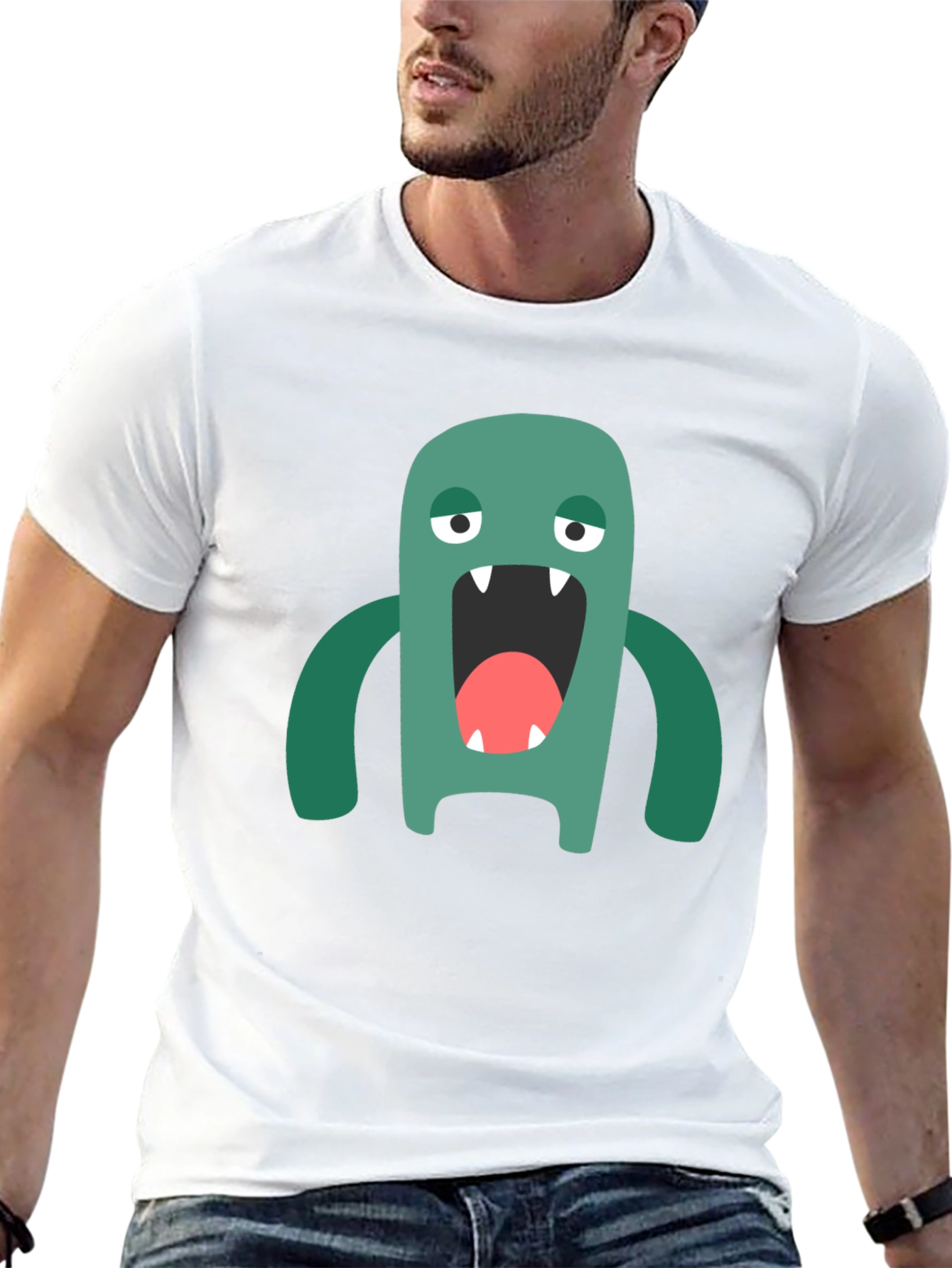 Monster Graphic Tee - Mens Black T-Shirt