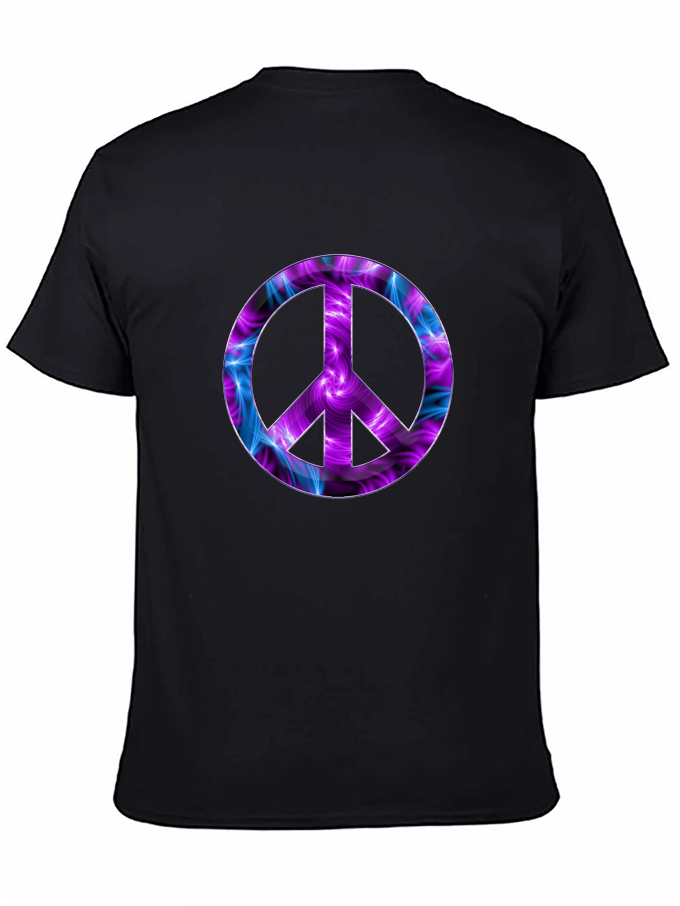 Peace Sign Graphic Tee - Black