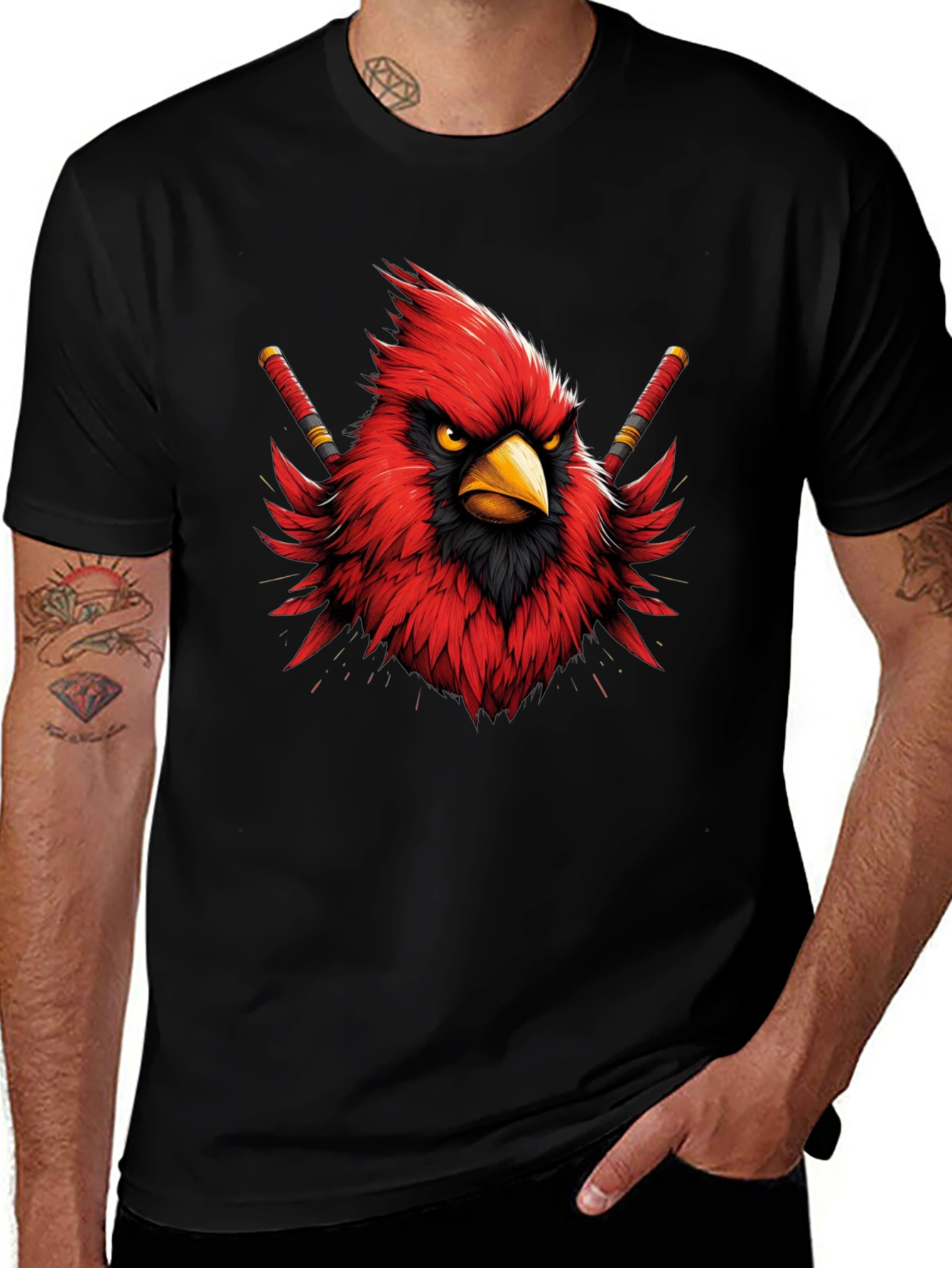 Cardinal Ninja T-Shirt - Black