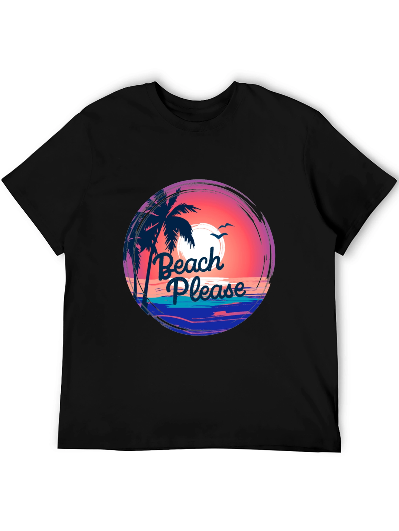 Beach Please Graphic Tee - Summer Vibes T-Shirt
