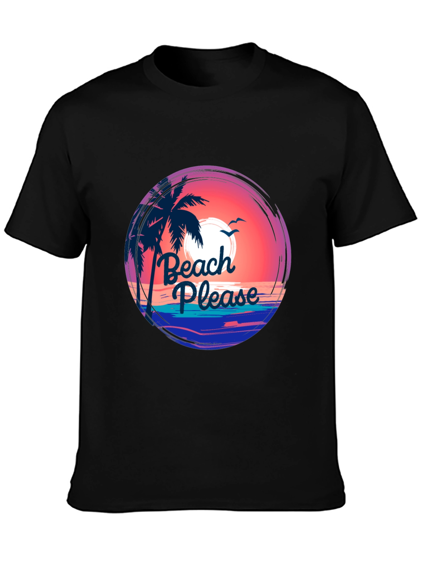 Beach Please Graphic Tee - Summer Vibes T-Shirt