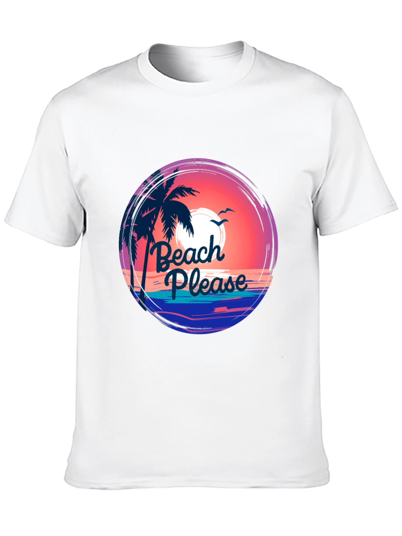 Beach Please Graphic Tee - Summer Vibes T-Shirt