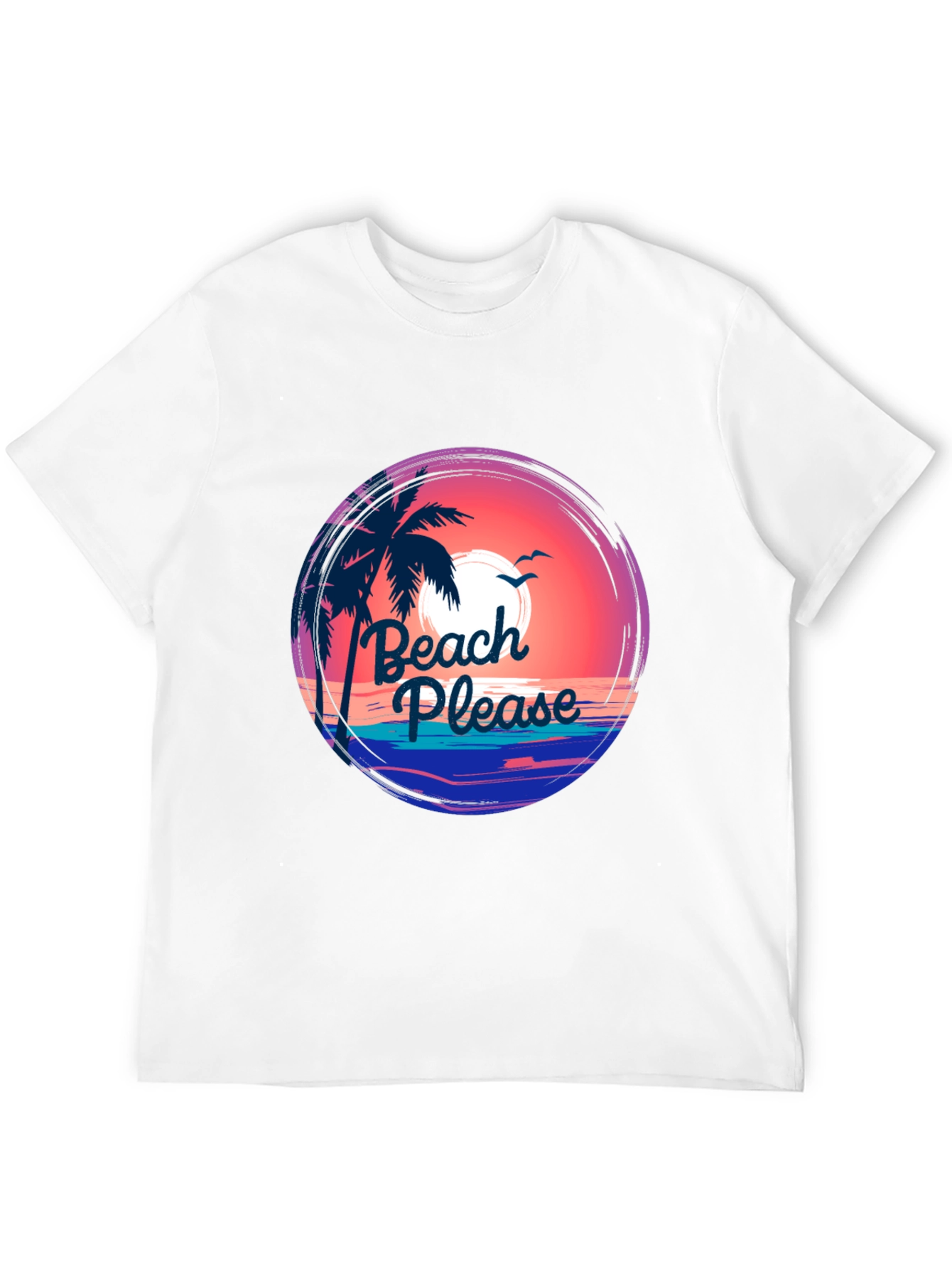 Beach Please Graphic Tee - Summer Vibes T-Shirt