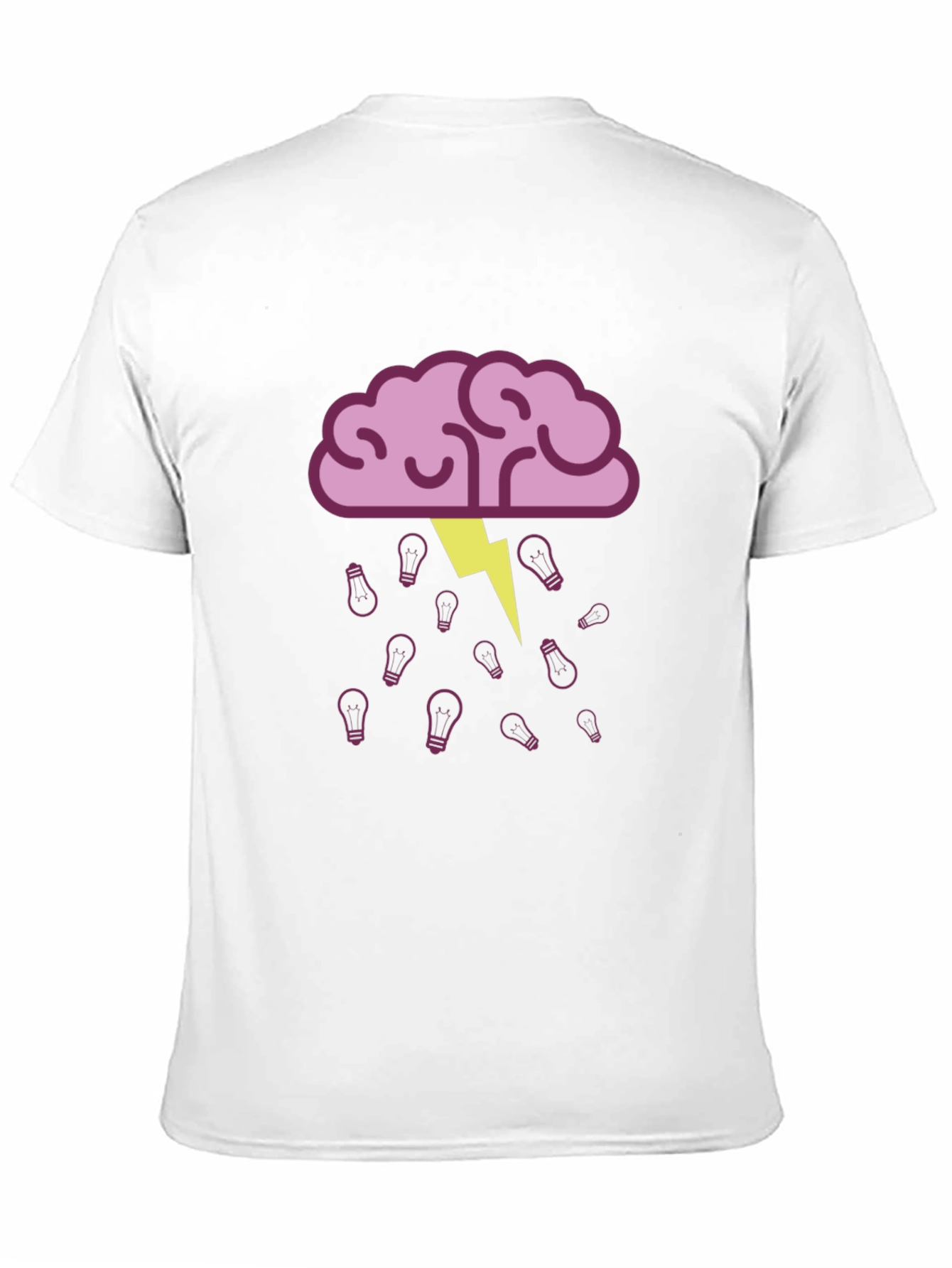 Brainstorming Black T-Shirt - Idea Lightbulb Design
