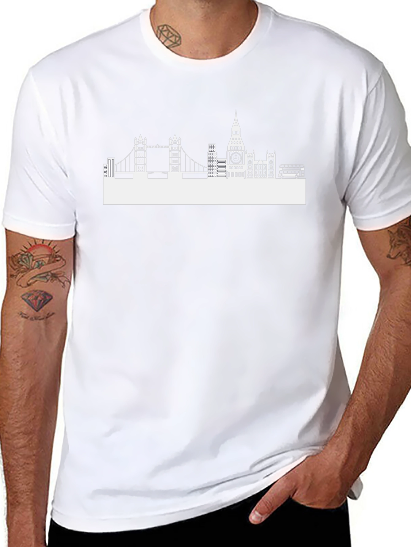 London Skyline T-Shirt - Black