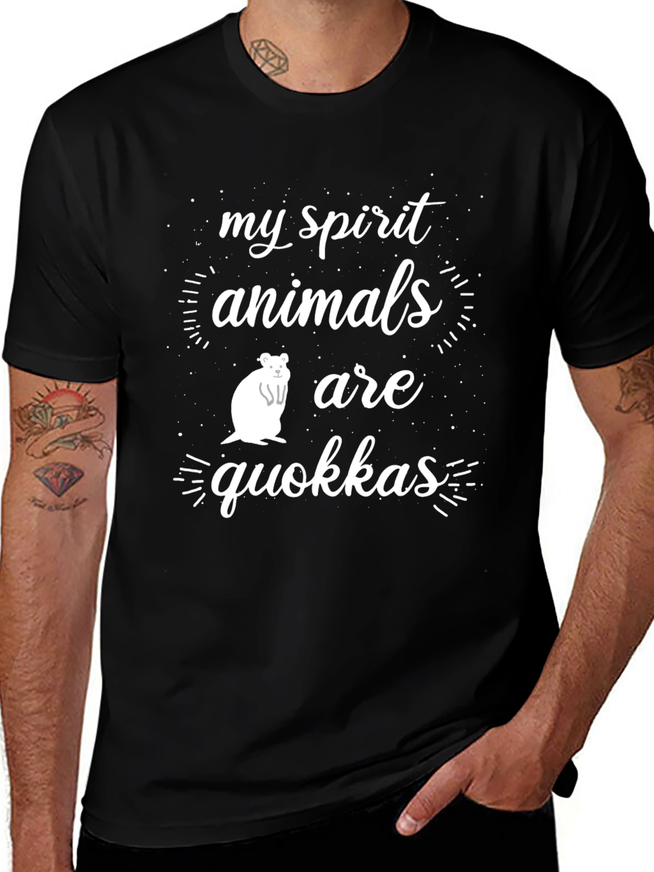 Quokka Spirit Animal T-Shirt - Cute Graphic Tee
