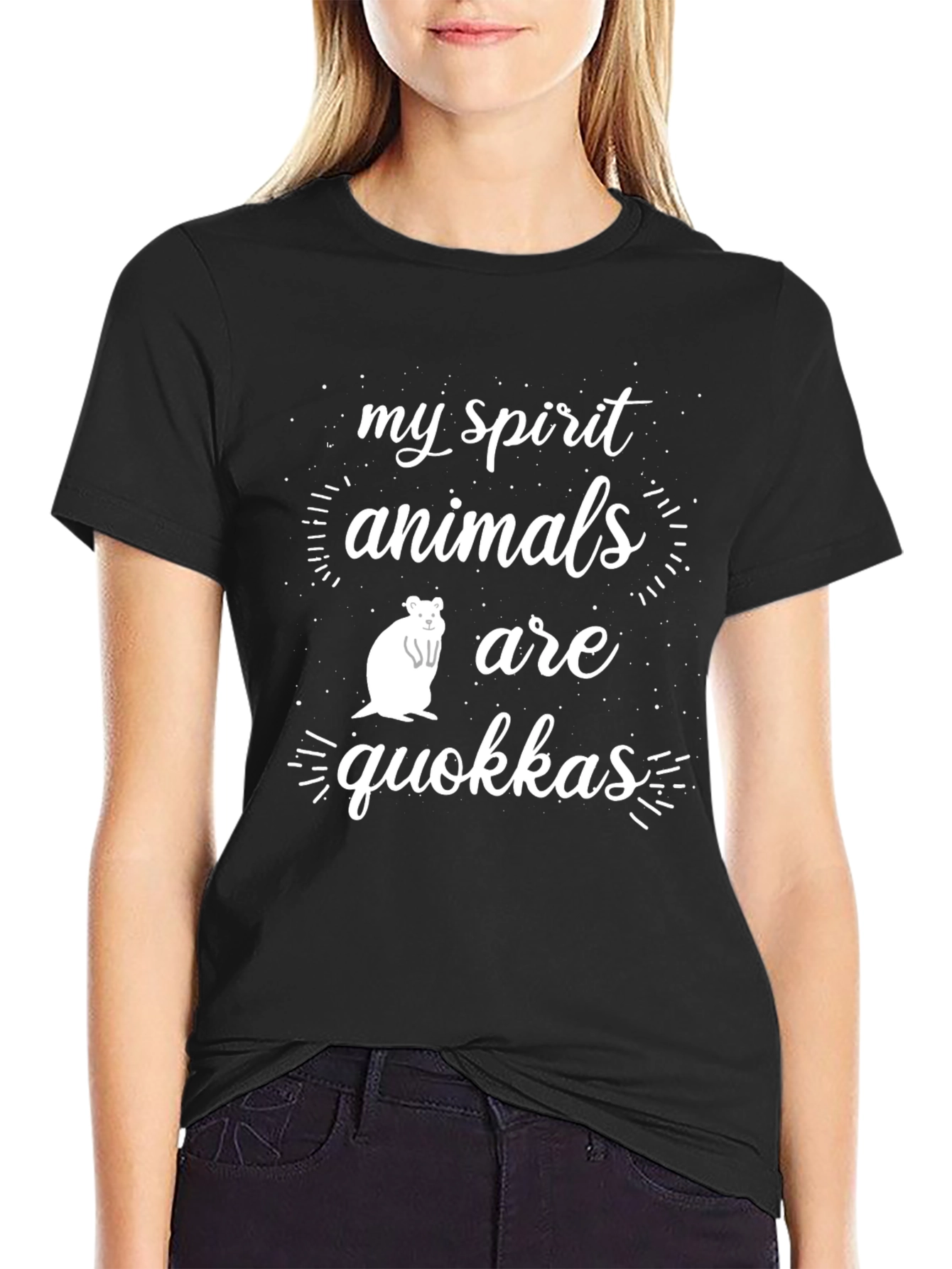 Quokka Spirit Animal T-Shirt - Cute Graphic Tee