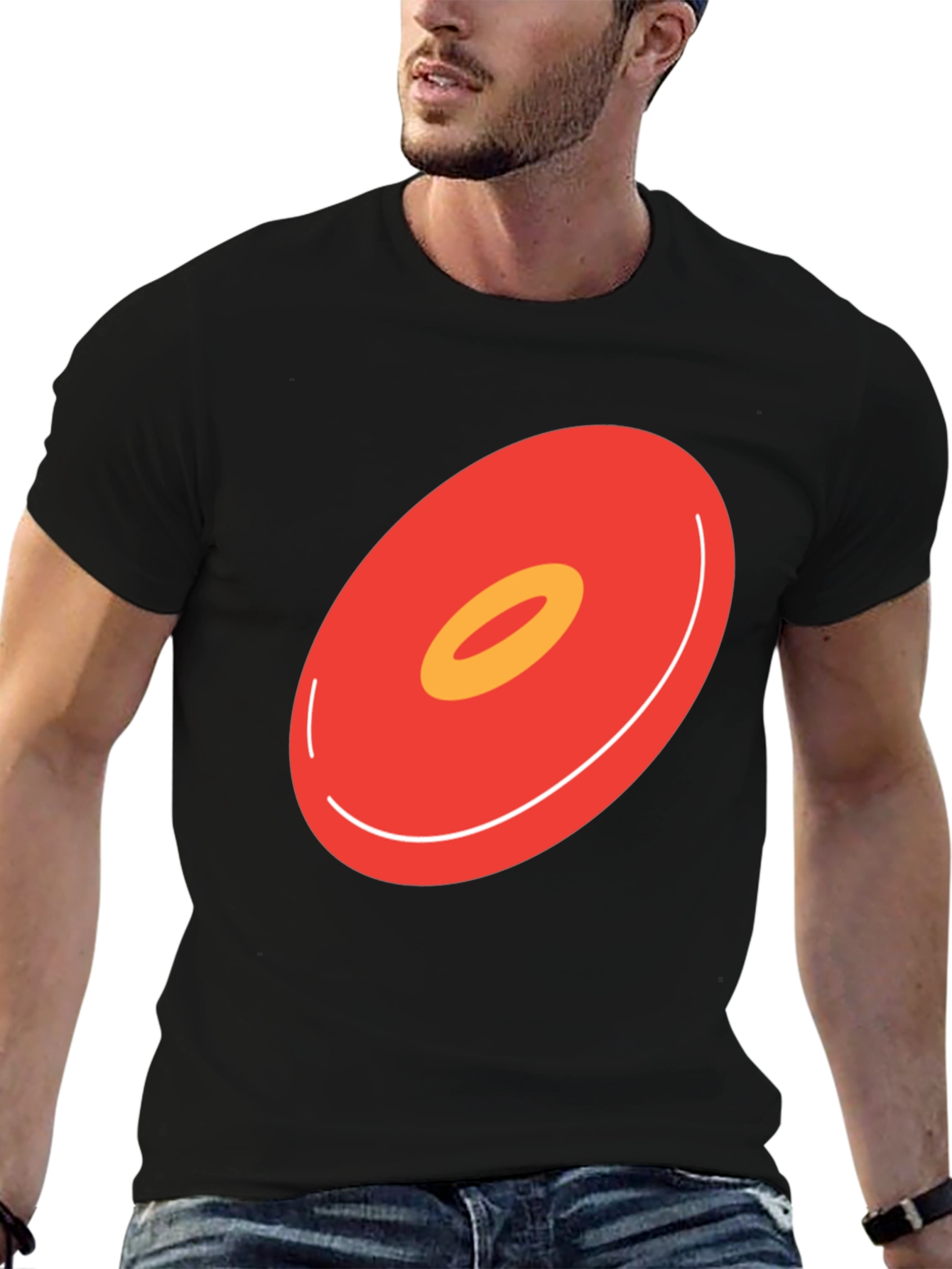 Abstract Donut Graphic T-Shirt