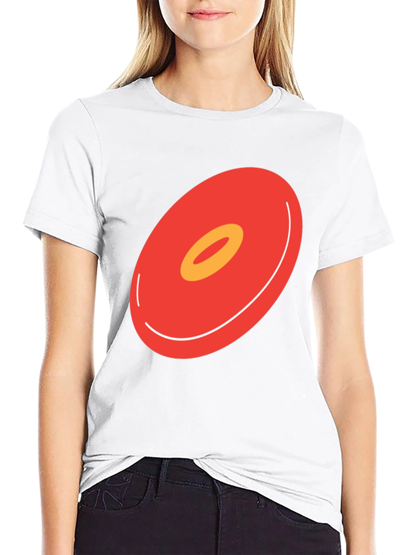 Abstract Donut Graphic T-Shirt