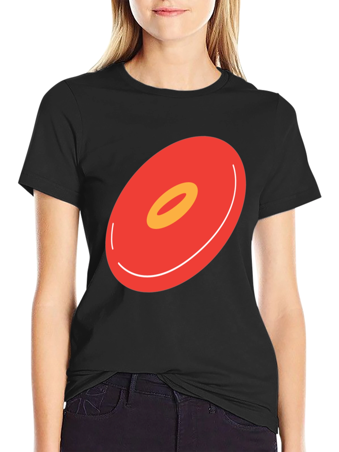 Abstract Donut Graphic T-Shirt
