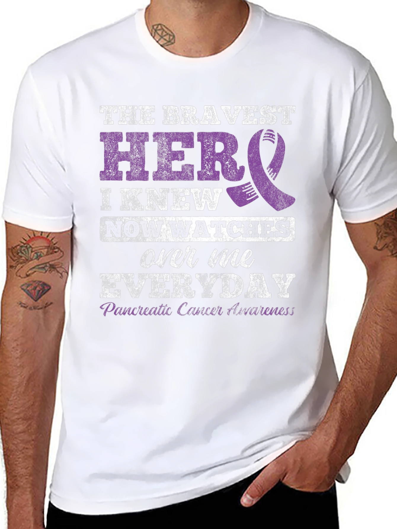 Pancreatic Cancer Awareness T-Shirt - Hero Everyday