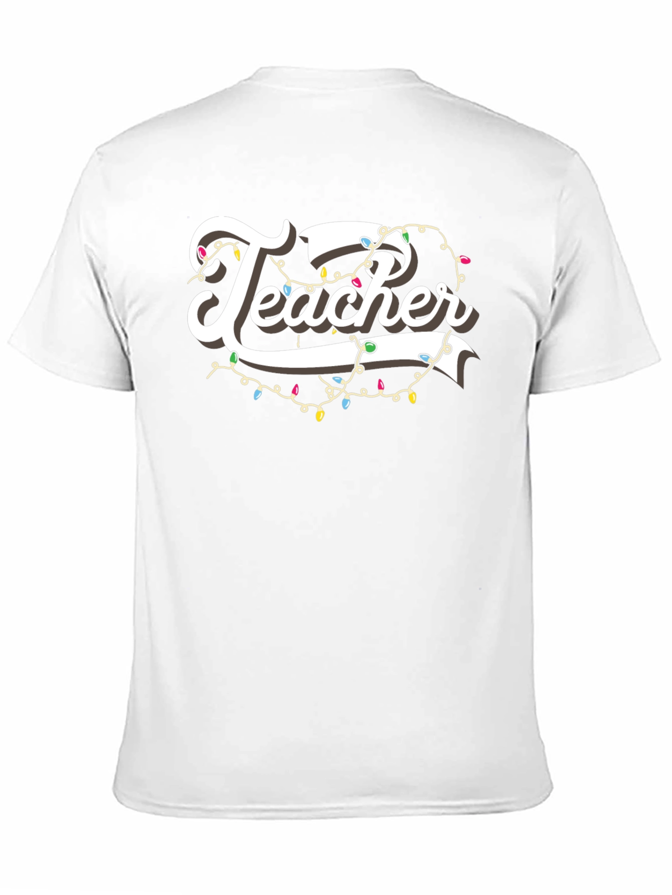 Teacher Christmas Lights Graphic T-Shirt
