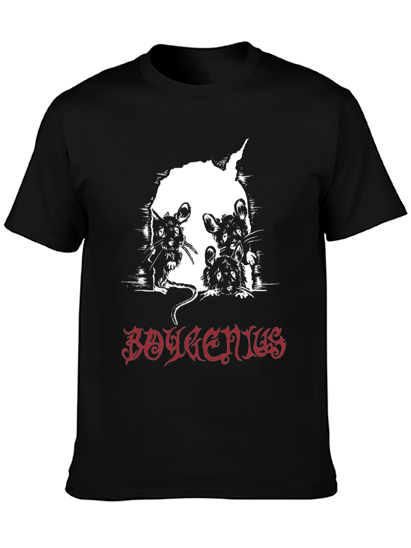 Boygenius Mice Band T-Shirt - Black Cotton Tee