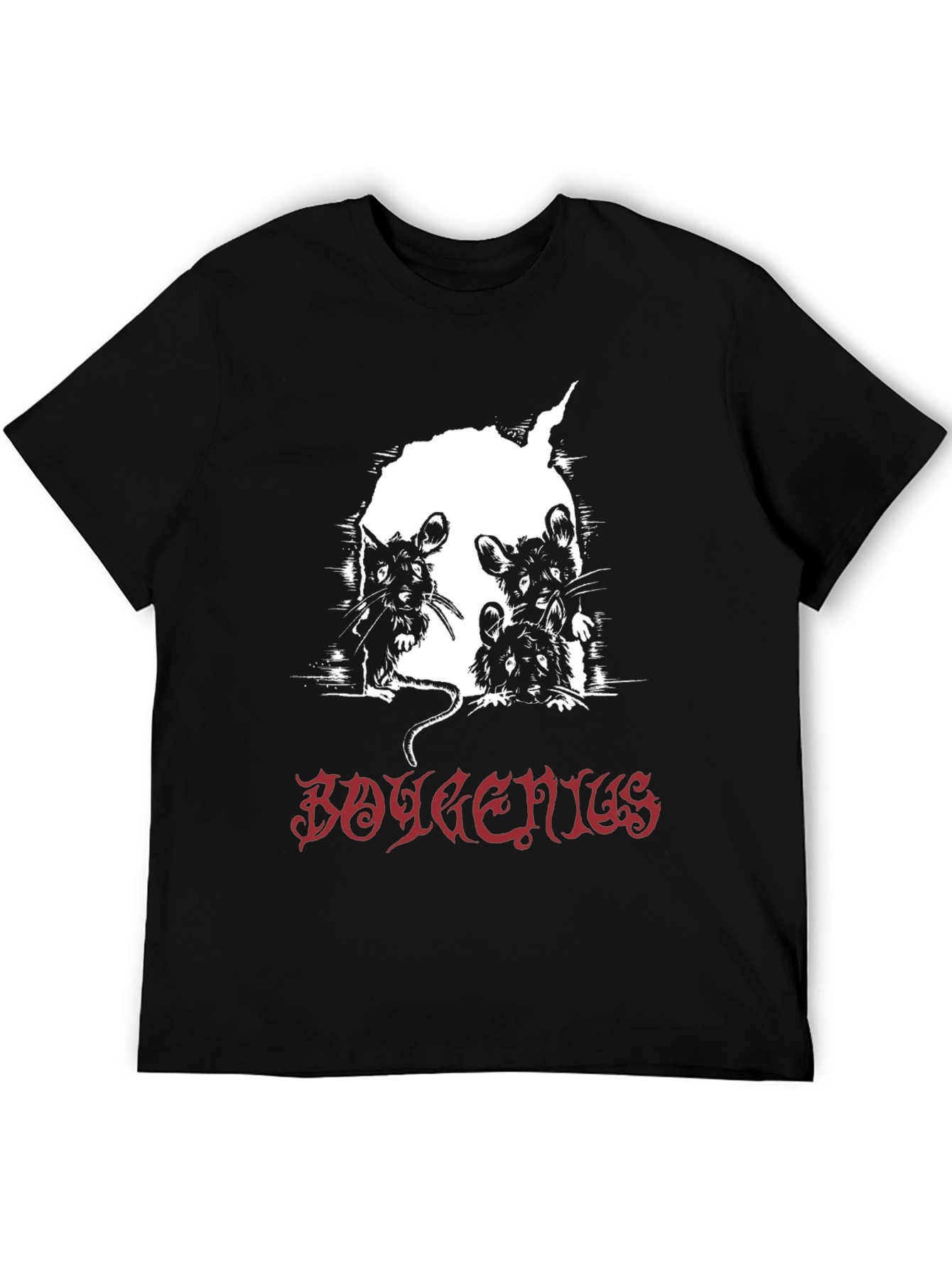 Boygenius Mice Band T-Shirt - Black Cotton Tee