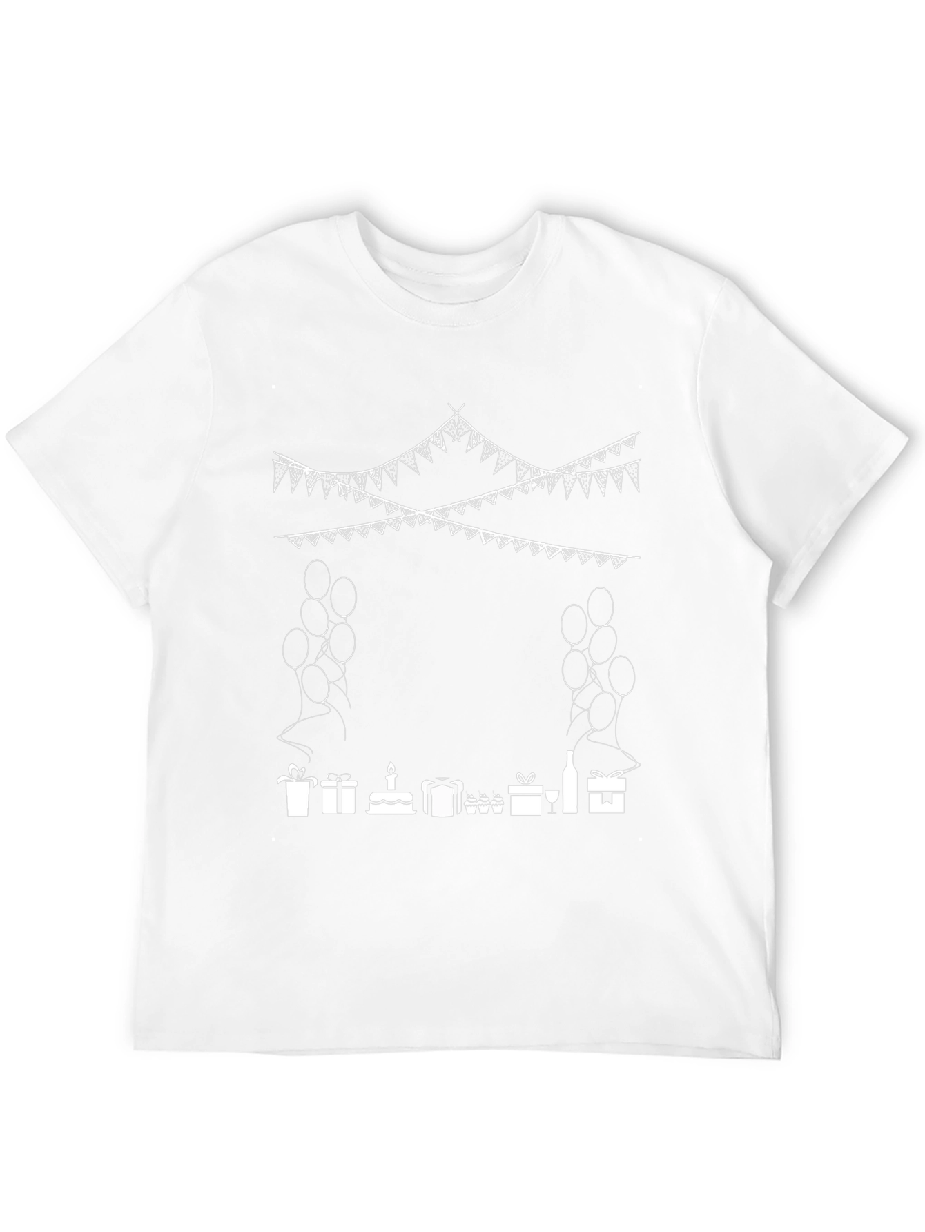 Birthday Celebration Graphic Tee - Black Cotton T-Shirt