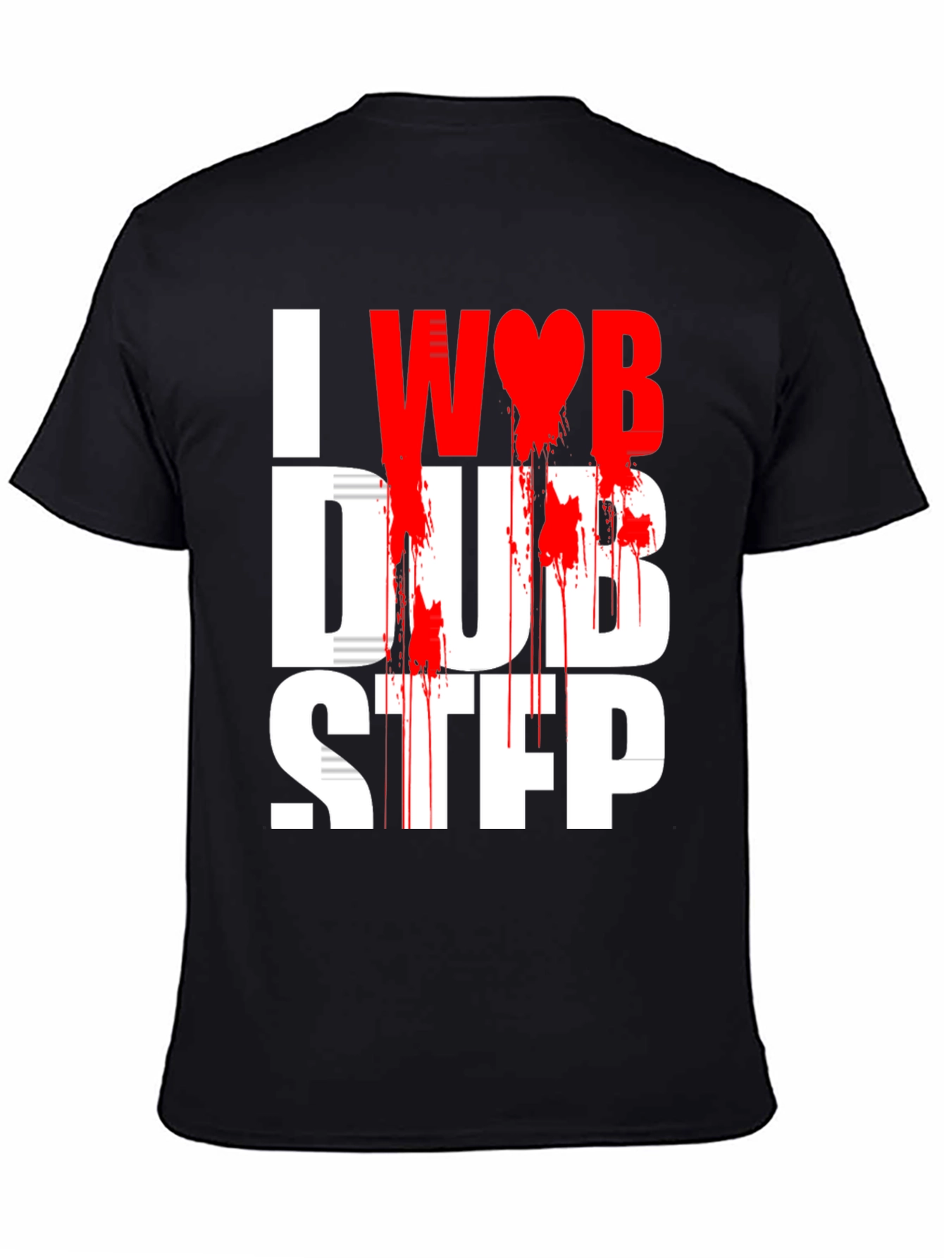 I Heart Dubstep Black Graphic Tee