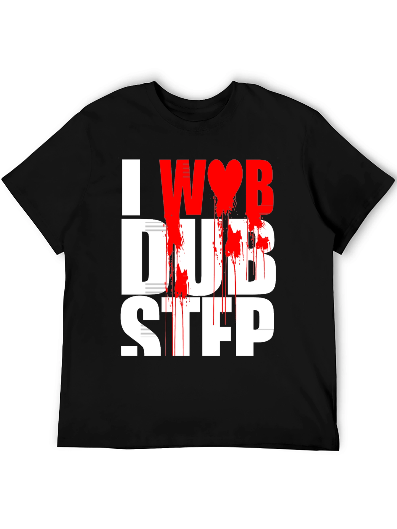 I Heart Dubstep Black Graphic Tee